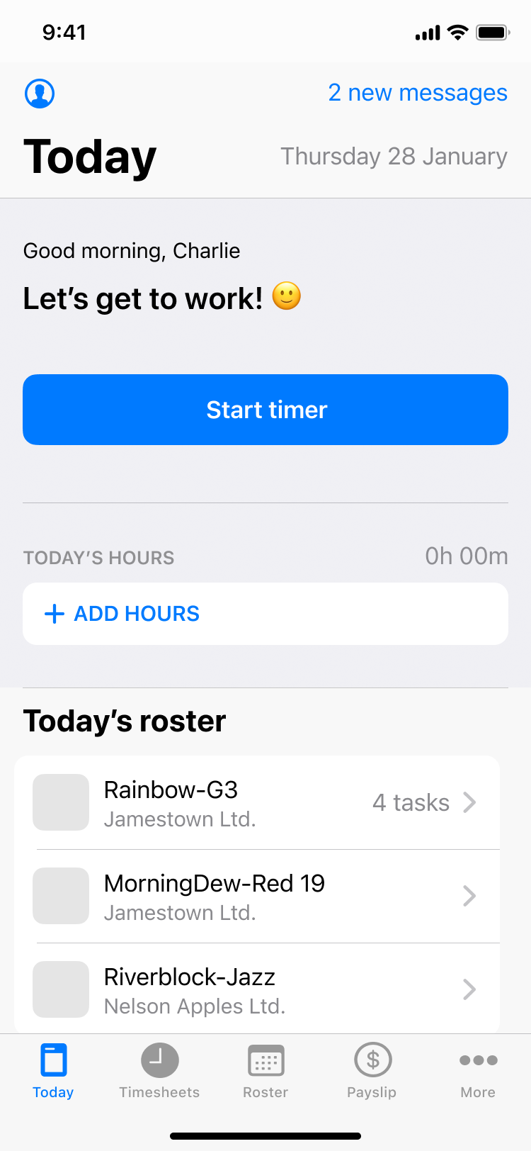 AgriSmart — Today view